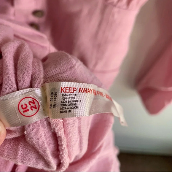 Free People Free-est The Only One Mini Dress Solid Pink Ruched Cotton Sz XS - Picture 7 of 8